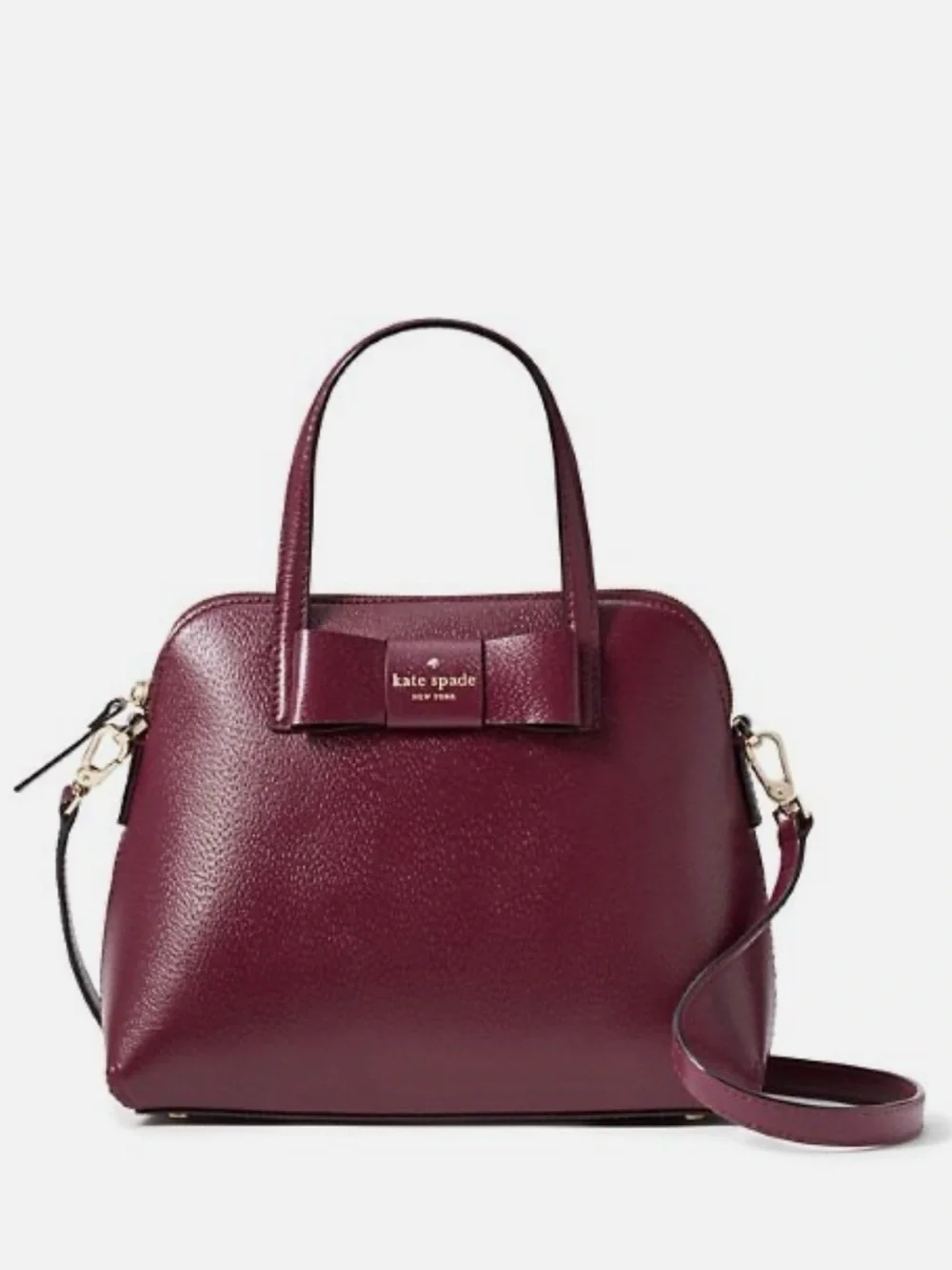 KATE SPADE ♠️ New York 🍒 CHERRYWOOD 🍒 MAISE MATTHEWS STREET SATCHEL BAG🌟EUC🌟